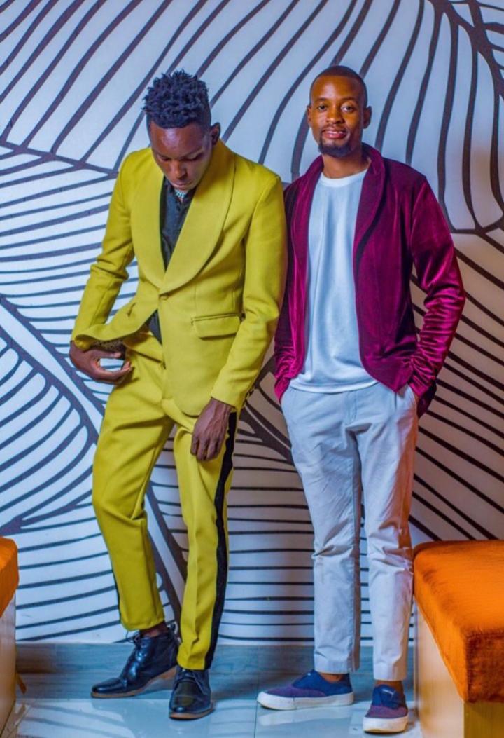 Lime suit styling
