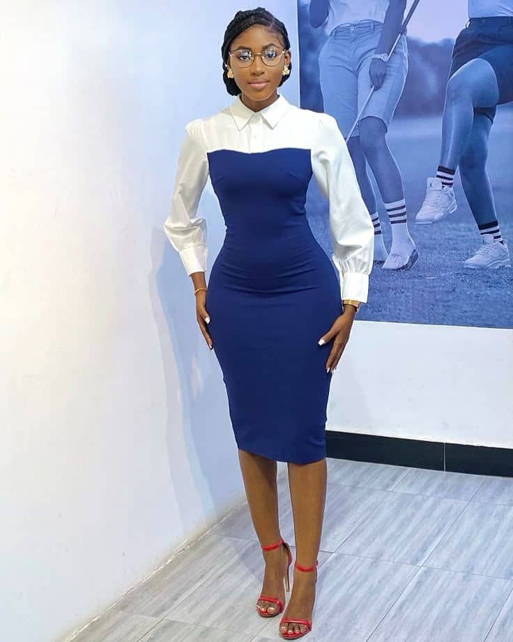 Navy office dress inspiration