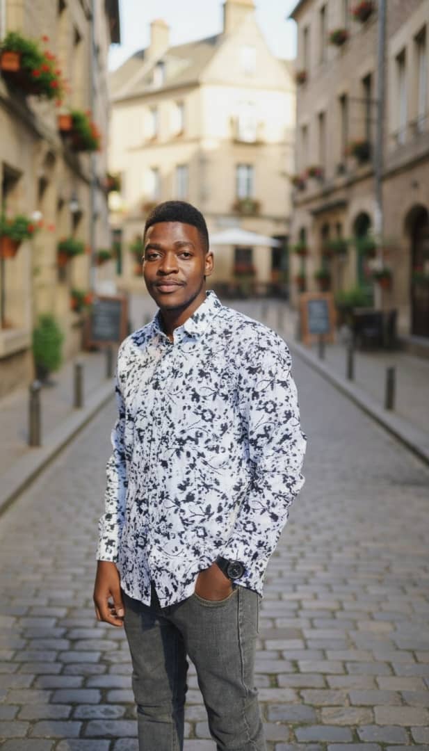 Pattern shirt look